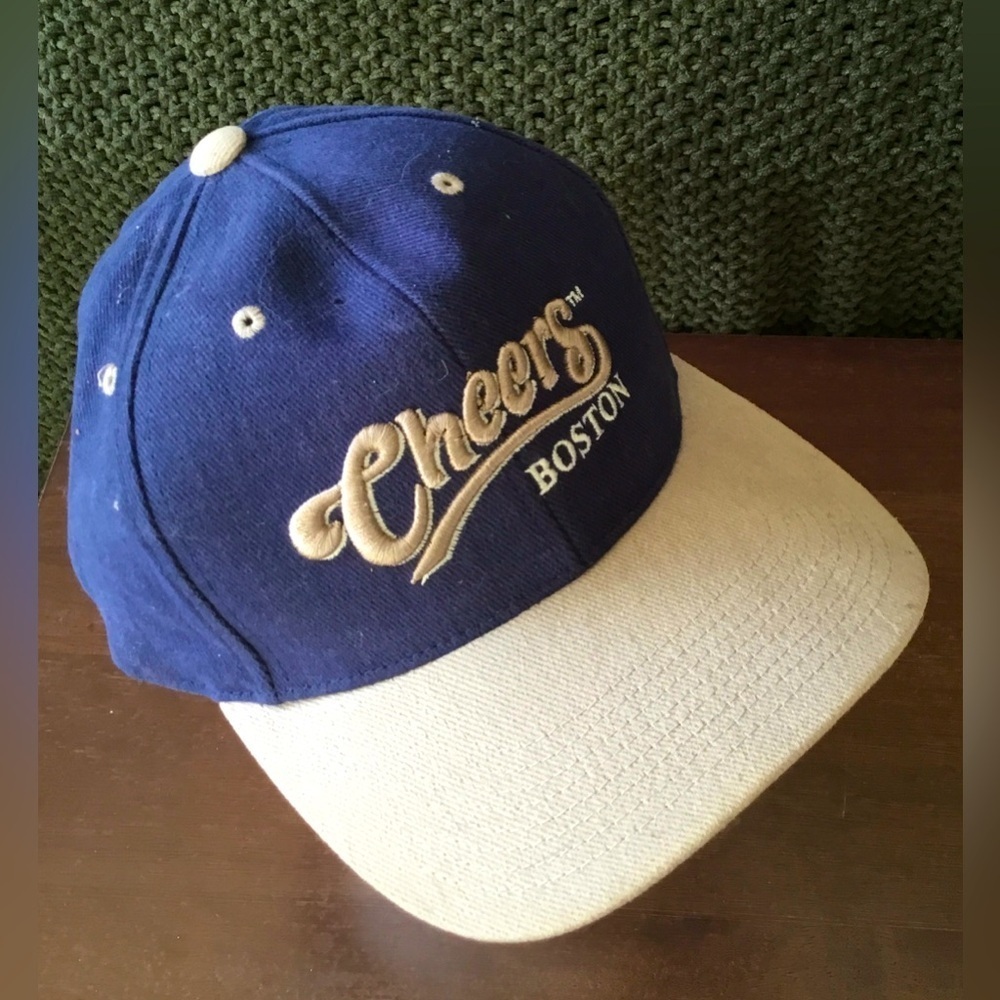 Cheers Boston Baseball Hat, Embroidered Logo Cap, Adjustable, OSFM; Never worn